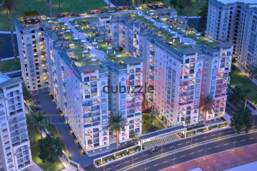 شقة للبيع 180م سموحة - كومباوند مروج (فيو نادي مباشرة) 0