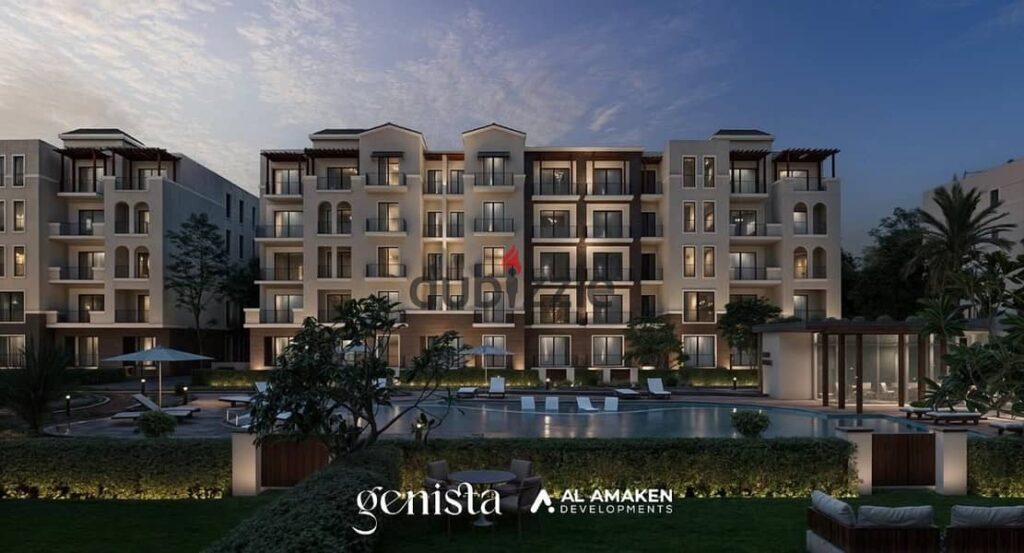 شقه   للبيع متشطبه  بالكامل  في جينيستا لوكيشين مميز فى الشيخ زايد  بجوار النادى الاهلى 0