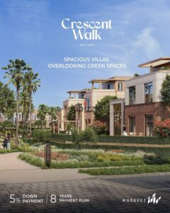 24,381,000 ج.م دوبلكس للبيع متشطب كمبوند كريسنت واك التجمع السادس بالتقسيط على 8 سنين