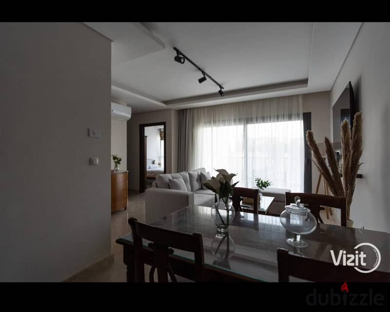 شقة للايجار الشهري مفروشه في كمبوند ابراج زيد ZED في الشيخ زايد شامل الفواتير 0