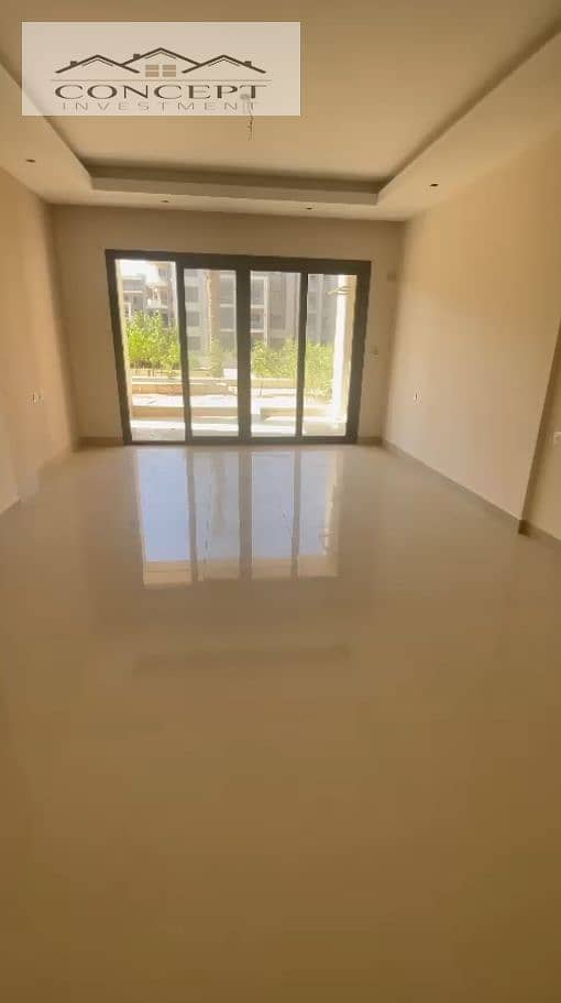 شقة أرضي مميزة تشطيب كامل بإطلالة لاندسكيب بسعر مغري في ذا أدرس إيست - التجمع الخامس 0