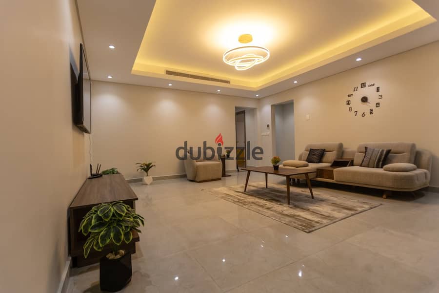 شقة تشطيب كامل + تكييفات مركزية 0