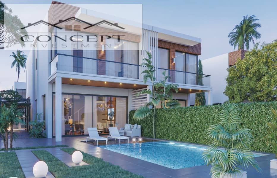 تاون هاوس بإطلالة على اللاجون بأقل من سعر السوق في أزار ايلاند - الساحل الشمالي 0