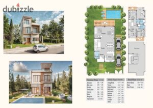 10,075,000 ج.م فيلا بسعر شقة في نيو زايد,الحزام الاخضر دقايق من بيفيرلي هيلز في الشيخ زايد حوض 10 بسعر خيالي