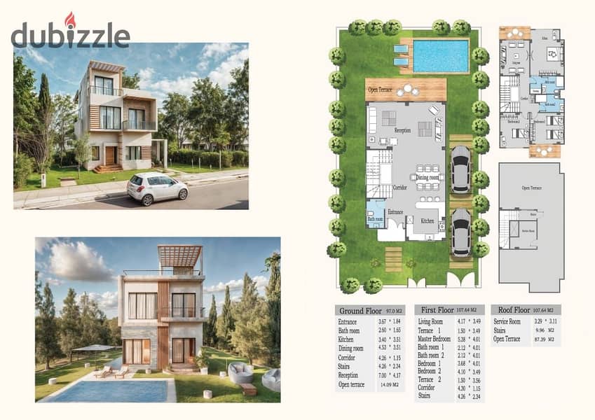 فيلا بسعر شقة في نيو زايد,الحزام الاخضر دقايق من بيفيرلي هيلز في الشيخ زايد  حوض 10  بسعر خيالي 0