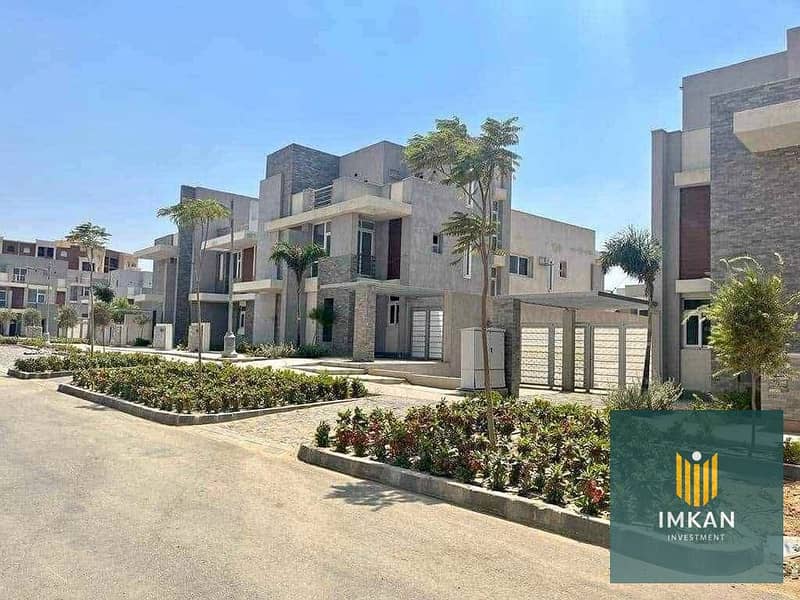 للاستلام فوري فيلا متشطبة للبيع في كمبوند المقصد في العاصمة الادارية بالتقسيط علي 12 سنة و علي لاند سكيب واسعه و حمامات سباحة 0