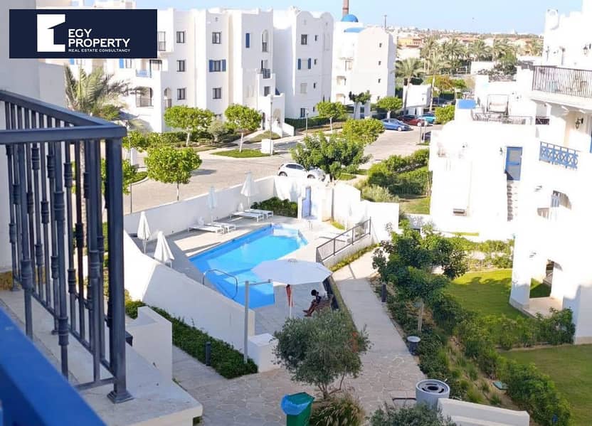 شاليه للبيع  بحديقة جاهز للسكن في مراسي إعمار الساحل الشمالي 0