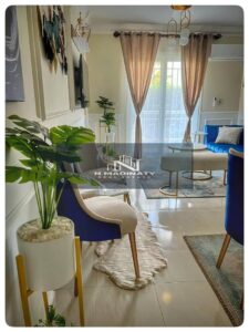 25,000 ج.م لقطه للايجار مفروش في ارقي واميز مراحل مدينتي فيb10 شقه 78م+45م جاردن التقسيمه 2نوم+1حمام تشطيبات خاصه فيو جاردن موقع ممتاز امام الخدمات مباشره فرصه