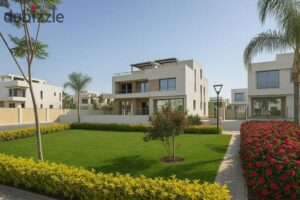 9,800,000 ج.م فيلا توين هاوس للبيع في كمبزند اب فيل في التوسعات الشرقيه بالقرب من سوان ليك حسن علام و تاوني هايد بارك شيخ زايد وبالقرب من بالم هيلز ونيو جيزه Zayed