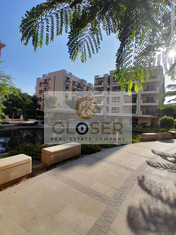 للبيع شقة غرفتين فيو مميز بالقرب من كافه الخدمات كمبوند تاج سيتي|taj city 0