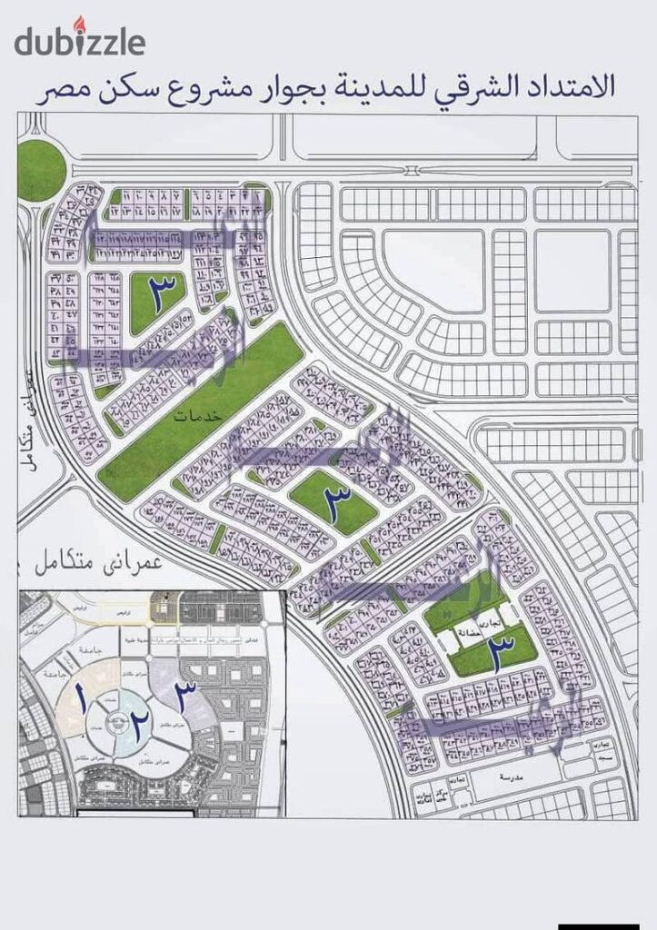 قطعة ارض بالتوسعات الشرقيه بمدينة بدر 0