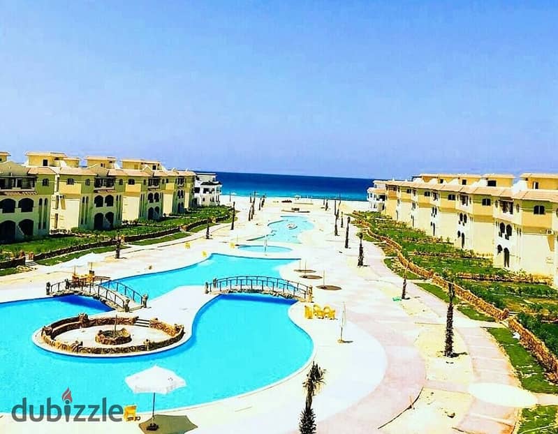 شاليه 110 متر أرضي بجاردن  في لاسيرينا بالم بيتش السخنه متشطبه الترا سوبر لوكس باقل مقدم وعلى اطول فتره سداد 0