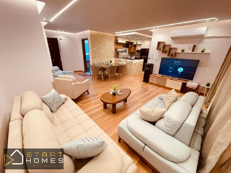 شقة مفروشة للإيجار في مدينتي – B12 قريبة من الخدمات مساحة 116 متر متاحة للسكن الفوري 0