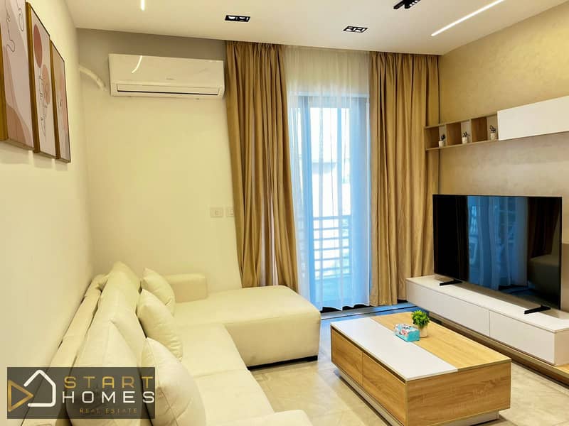 شقه مفروشة للإيجار في قلب مدينتي B8 خدمات متكاملة مساحه 84 متر  جاهزة للسكن الفوري 0