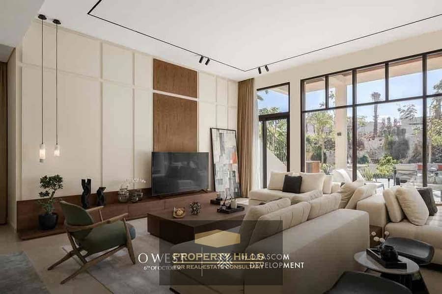 استلم فيلا مستقلا في اميز مدينة سكنية لشركة أوراسكوم علي طريق الواحات و استمتع بخدمات علي مستوي عالي 0