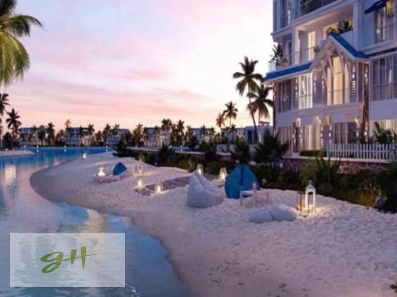 شقه 170متر علي اللاجون مباشره في ماونتن فيو ايسيتي التجمع باقل سعر 0