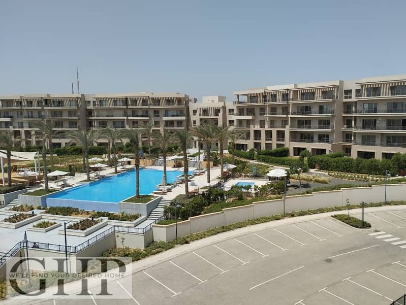 شقة في أب تاون كايرو، 3 غرف نوم بفيو بحمام سباحة - تشطيب كامل 0