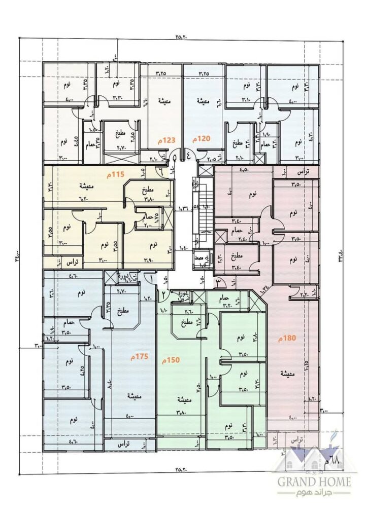 امتلك شقتك في منطقة م البوابة التالته  في حدائق الاهرام    شركة جراند هوم العقارية بتقدملك 115م خلفي جانبي  بمقدم 35٪ وقسط حتي 36شهر 0