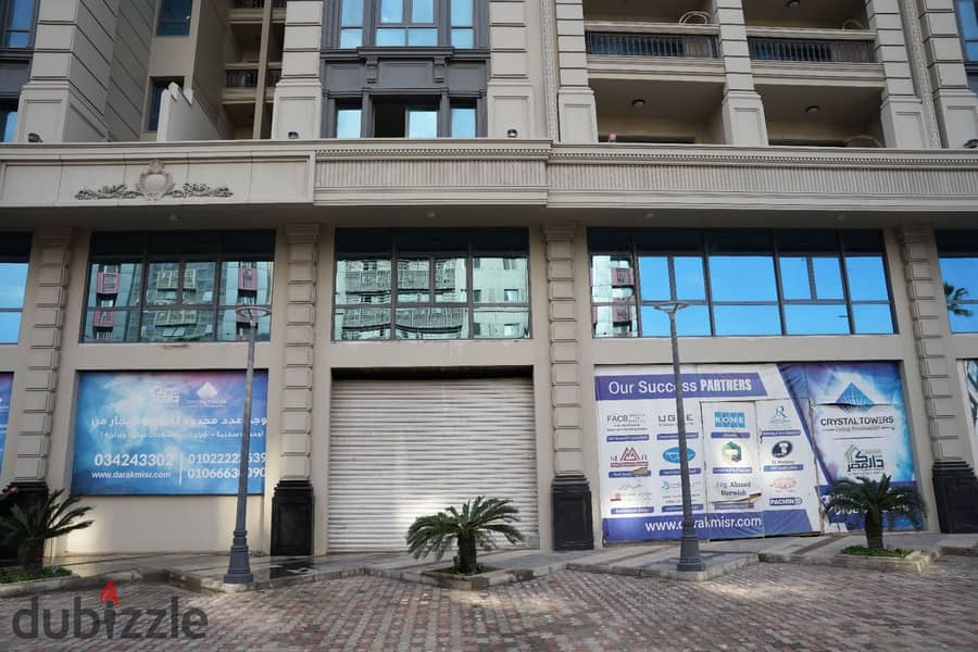 محل تجاري للايجار 499 متر دورين ( ارضي + ميزانين ) يصلح لكافه الأنشطه التجاريه بأهم محاور الأسكندريه التجاريه علي طريق 14 مايو - سموحه موقع ممتميز 0