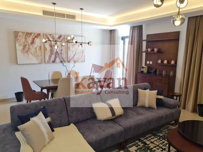 شقة أرضي بحديقة خاصة للإيجار في AURA كايرو فيستيفال سيتي – مفروشة فاخرة بنظام سمارت هوم 0