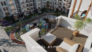 2,450,000 ج.م بقلب الشيخ زايد شقة ( غرفة ) بحري لقطة للبيع بسعر مش هيتكرر في ارقى وأميز كمبوند امام الربوة مباشرة