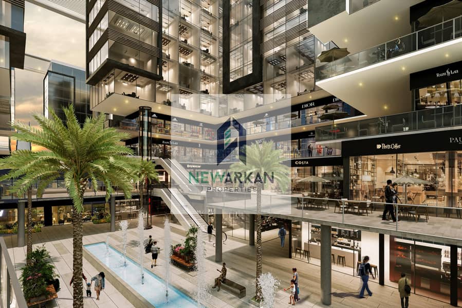 جيم 268م للبيع بمقدم 980الف واقساط تصل ل 12 سنه عالمحور المركزي امام الموناريل 0