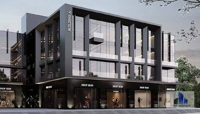 مكتب للبيع بمساحة 519  متر بموقع مميز في ذا ووترواي 1 - التجمع الخامس 0