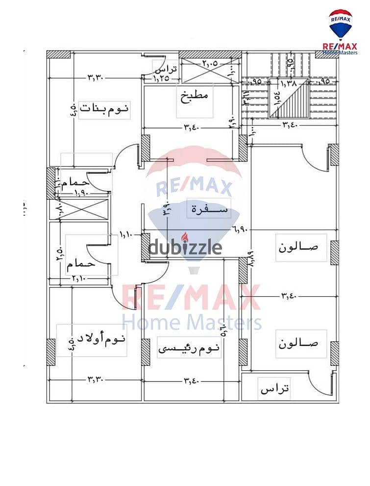 شقة للبيع بالمنصورة شارع حي الجامعة 0