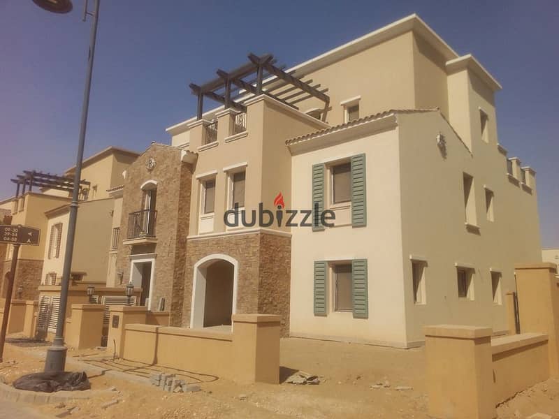 فيلا توين هاوس ريسيل جاهزه ع السكن موقع مميز للبيع في كمبوند ميفيدا اعمار Mivida Emaar 0