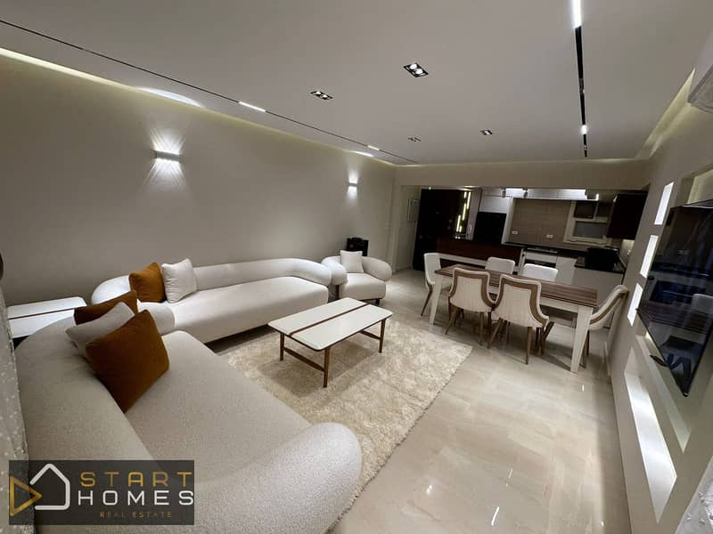 شقه للايجار المفروش في مدينة الرحاب المرحله السابعه - 99 متر - خطوات من السوق الشرقي - تشطيبات خاصة فرش نضيف بحالة اول سكن 0