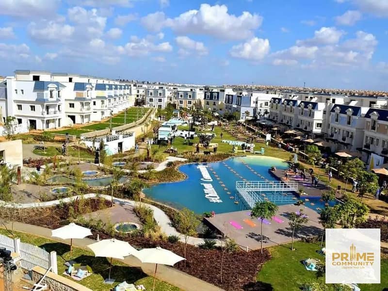 تاون هاوس دبل فيو 210م موقع متميز داخل المرحلة للبيع في ماونتن فيو شيل اوت بارك Mountain View Chillout Park The Vines 0