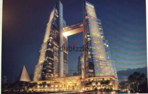 7,500,000 ج.م شقة فندقية60 متر للبيع فى هيلتون طريق الفيوم مباشرة متشطبة بالكامل بالفرش و التكييفات و على فيو الاهرامات بالتقسيط 10% على 10 سنوات