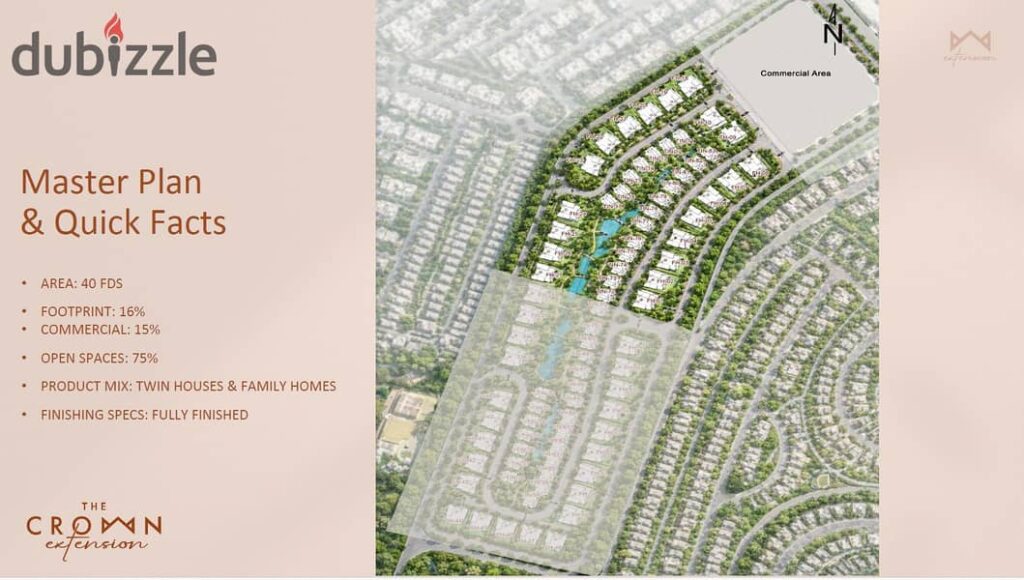 توين هاوس تشطيب كامل في ذا كراون – مشروعات بالم هيلز - غرب القاهره 0