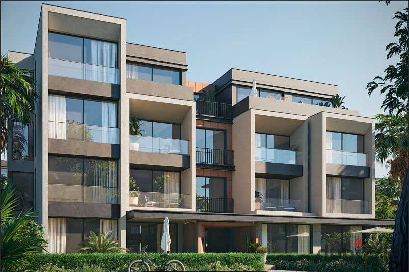 شقة  للبيع 121م متشطبة بالكامل في Palm Hills PX بأكتوبر بموقع مميز 0