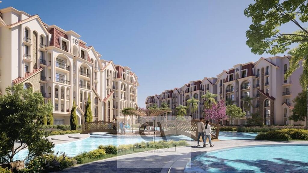 شقه للبيع علي بعد دقائق من الجامعه الامريكيه بكمبوند جيوار في التجمع السادس  بجوار كمبوند الكازار - كمبوند جيوار | jiwar 0