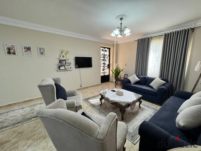 بسعر لقطهه مفروش بالمرحلة الرابعة أرضي بجاردن 0