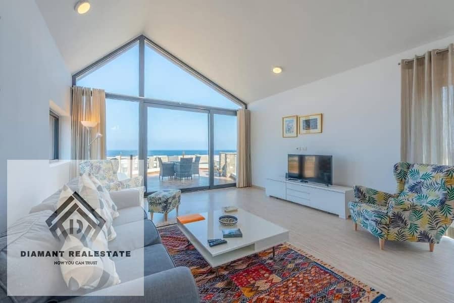 شاليه للبيع 3غرف باقل سعر في قلب الجلاله استلام 6 شهور بفيو بانوراما علي المارينا بتسهيلات تصل 14سنه 0