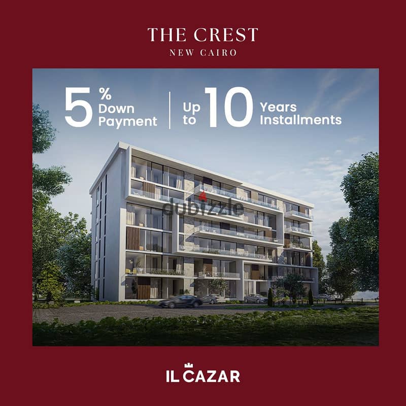 بمقدم 500الف للبيع شقة 3 غرف في التجمع الخامس امام هايد بارك مباشرة علي شارع التسعين الجنوبي بقسط علي 8 سنوات. 0