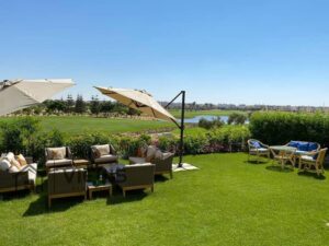 16,500,000 ج.م شاليه للبيع 160م مفروش بالكامل مباشر علي البحيرة و الجولف مراسي Marassi