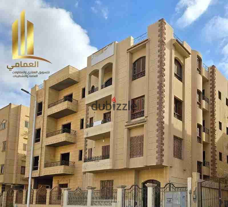 عماره للبيع الحي الثاني مدينه العبور علي شارع رئيسى 0