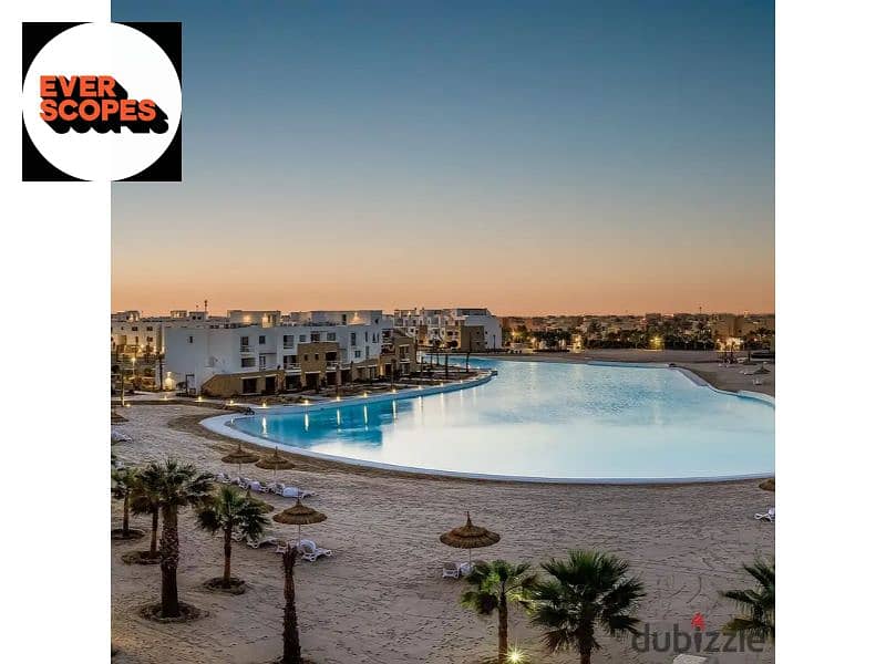 شقة للبيع متشطبة سوبر لوكس بالتكيفات والمطبخ في قلب الجونة سهل حشيش البحرالأحمر   في كمبوند سوان ليك جونه حسن علام - 0