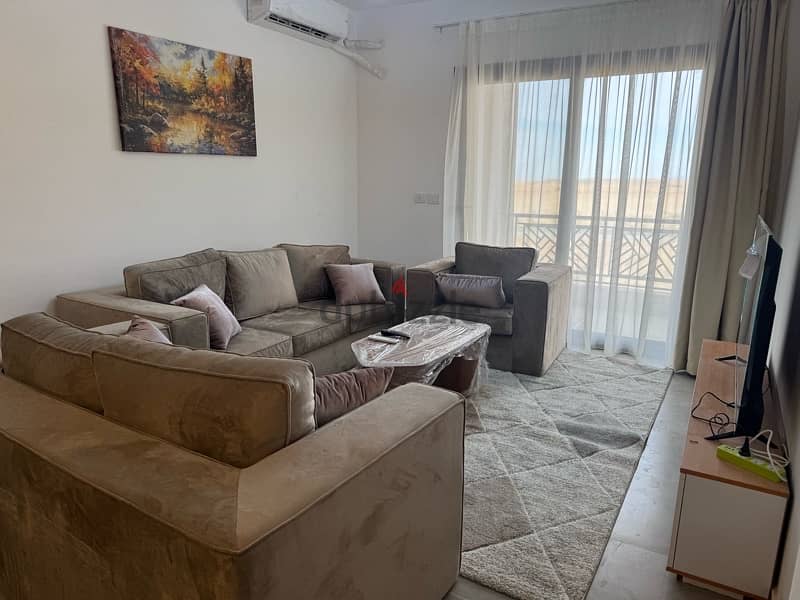 أول سكن | شقة مفروشة جديدة بالكامل للإيجار في سيليا – العاصمة الإدارية 0