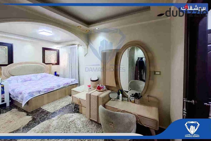 مفروش سموحة 160م 3غرف وريسبشن 3 ق قرب جرين بلاز 0