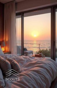 3,400,000 ج.م شاليه للبيع بالفرش والاجهزه جاهز علي المعاينه علي المفتاح sea view صف اول لاجون متشطب في المونت جلاله العين السخنه بالقرب من بورتو وتلال