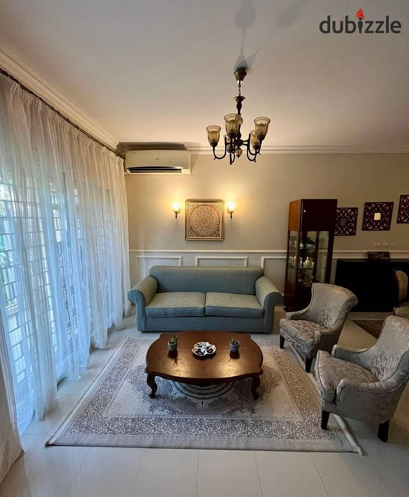 شقة مفروشة بجاردن للايجار في ذا ادريس الشيخ زايد 0