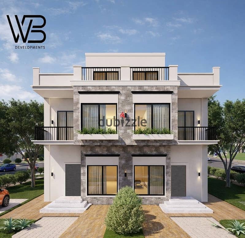 فرصة العمر في قلب زايد الجديدة! ليه تسكن في شقة لما ممكن تمتلك "توين هاوس" بنفس السعر؟  استمتع بالخصوصية والرفاهية 0