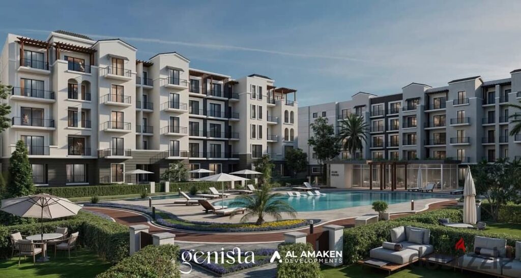 للبيع شقه106م كمبوند جينيستا الشيخ زايد طريق اسكندريه الصحراوي بجوار شارع النزهه لوكيشن مميز بمقدم5%واقساط تصل الي10سنوات باقل سعر متر في الشيخ زايد 0