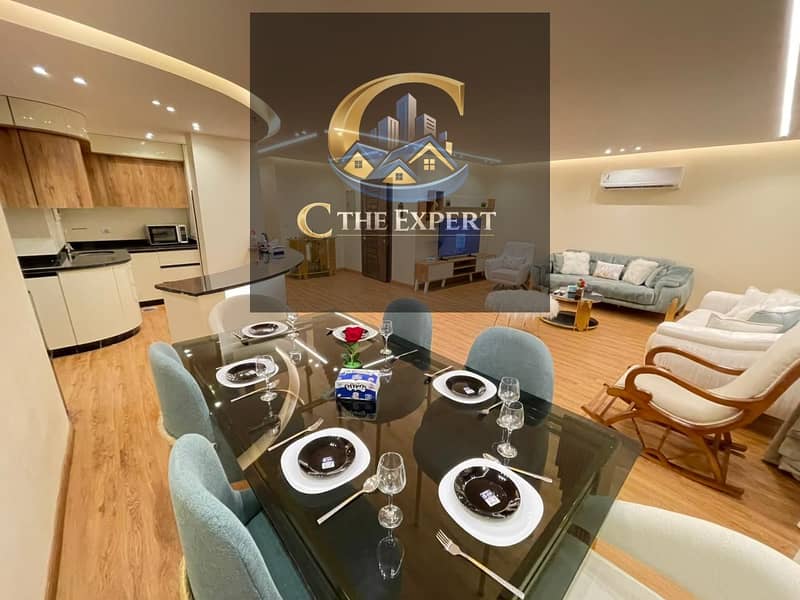 شقة للإيجار مفروشة مودرن بالكامل بحري الترا سوبر لوكس اول سكن بالقرب من All Season Park في مدينتي B10 جاهزة للسكن Madinaty B10 0