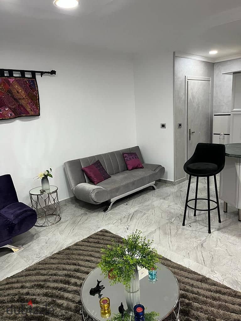 بسعر لقطهه مفروش بالمرحلة الرابعة أرضي  بجاردن 0