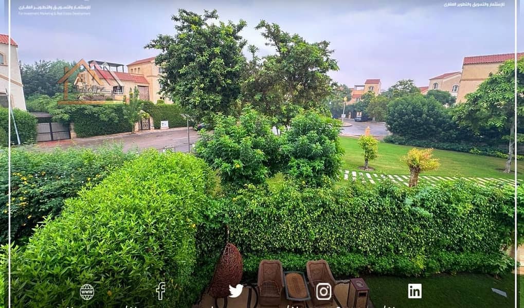 فيلا نموذج y توين هاوس فيو جاردن بجوار اوبن اير مول  أرض400م 0